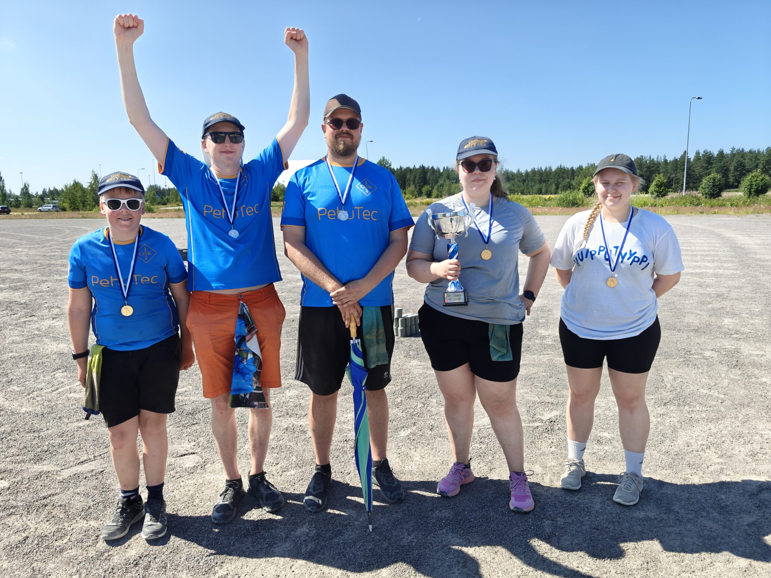 Eelis Tärmänen (JP15 kulta), Roope Miettunen (MM hopea), Marco Quiroz (MA hopea), Anri Kinisjärvi (NM kulta), Emilia Vaali (NA kulta)